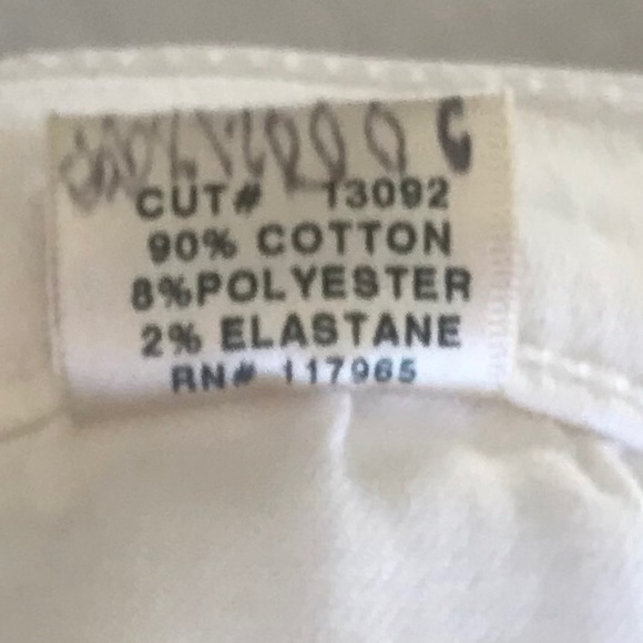 J BRAND Women's Mid-Rise Rail Jeans White - Picture 7 of 7